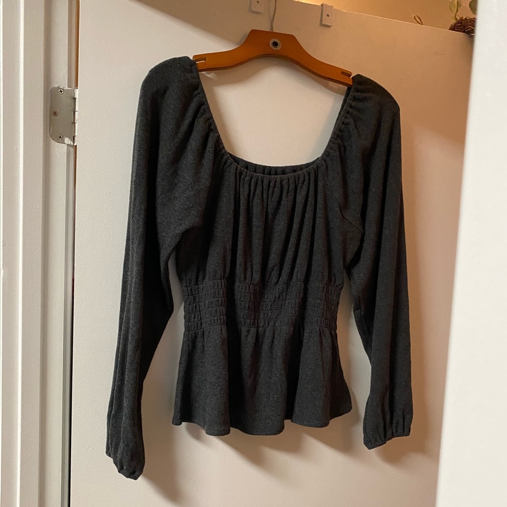 NWT Madewell peplum sweater top size medium